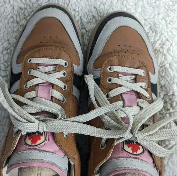 PAJAR Women Leather Flat Laces shoes size 38 = 7 US Colorful Original Style - Picture 3 of 9